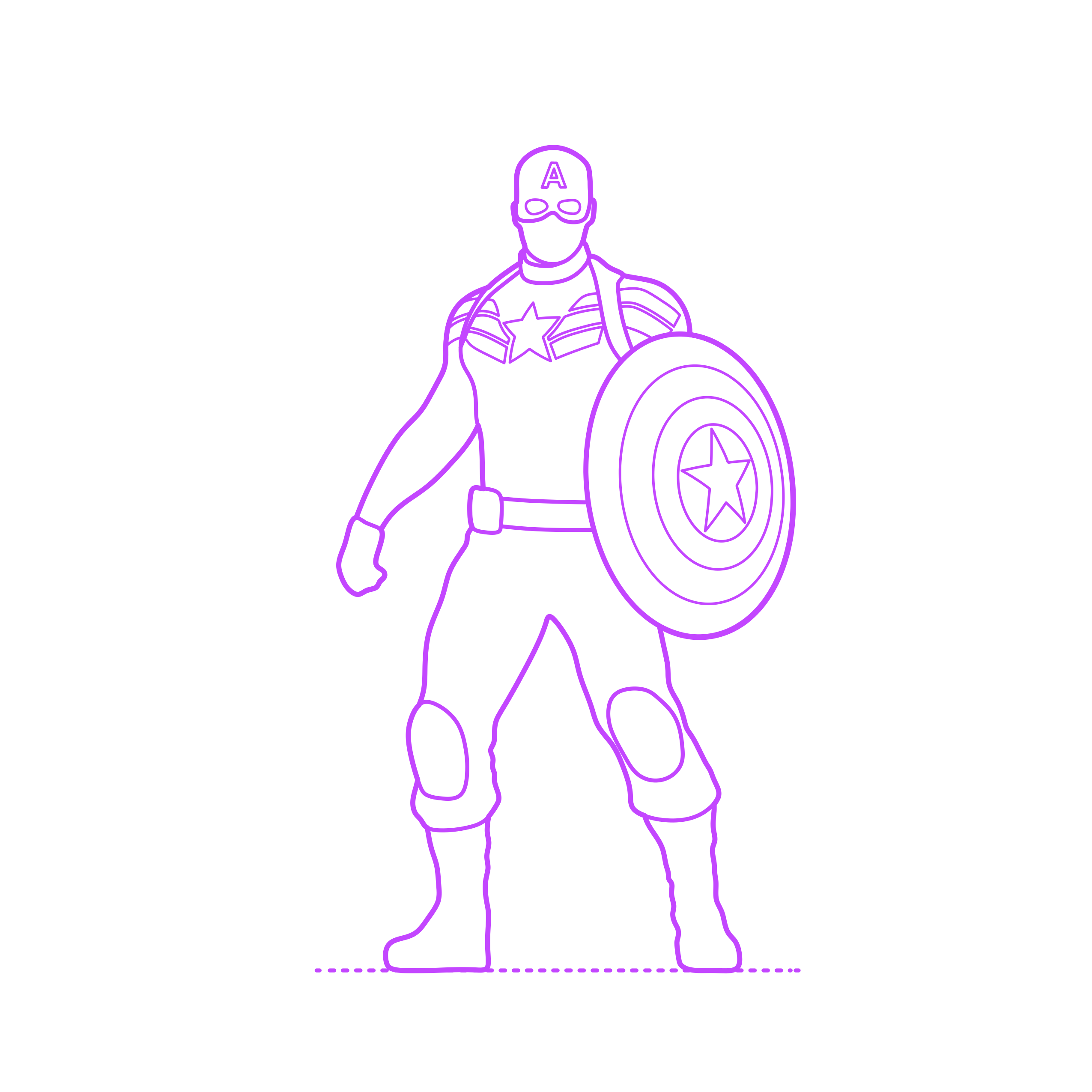 Category Pop Culture Marvel Comics Captain America Sticker Svg Vector Free Vectors